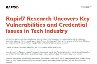 Rapid7 Research Uncovers Key Vulnerabilities for Tech Organizations