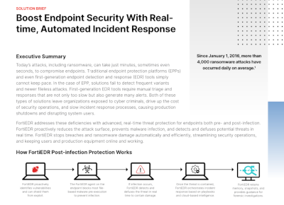 Boost Endpoint Security With Real-time, Automated Incident Response