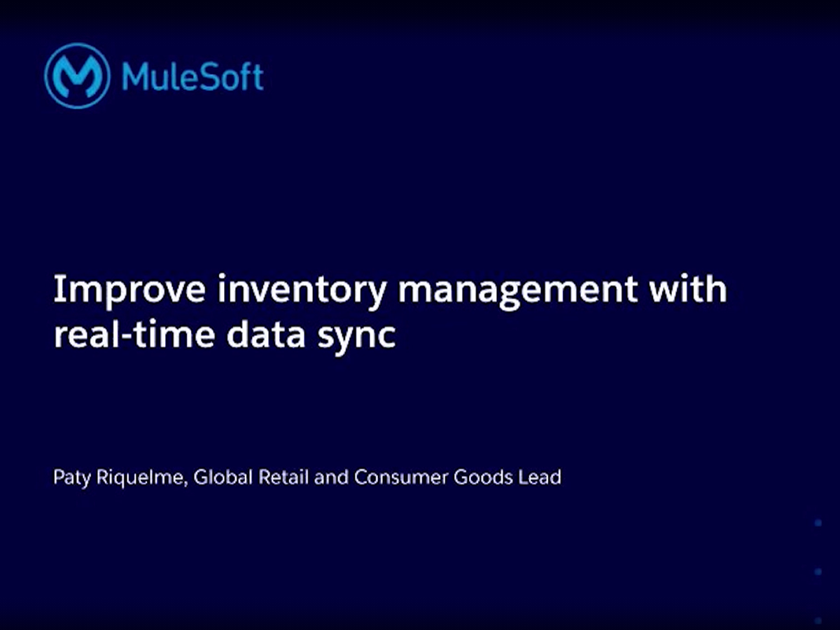 Improve inventory management with real-time data sync